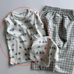 Aosta 韓国子供服 アオスタ タンクトップ ブルー アヒル 夏服 — image 1