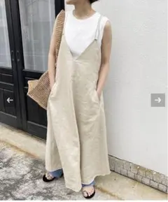 スピックアンドスパン　リネンキャミワンピース　サイズ36 春夏秋 — image 1