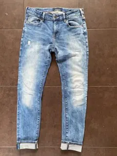 SCOTCH&SODAスリムフィット ストレッチ　デニムＷ30 リペア加工　美品 — image 1