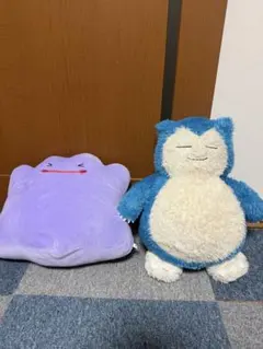 ポケモン カビゴン メタモン ぬいぐるみ 2点セット — image 1