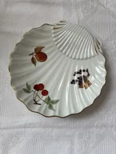Royal Worcester Evesham 貝殻型プレート 22.5×21 — image 1