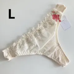 Tバックショーツ　Lサイズ　クリーム　ソング　タンガ　426415 — image 1