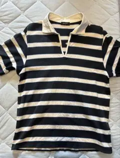 COMME CA ISM ボーダー ラガーシャツ Lサイズ — image 1