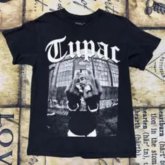 2PAC トゥパック フォトプリント 半袖Tシャツ ブラック M 古着 — image 1