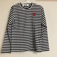 PLAY COMME des GARCONS ボーダー長袖Tシャツ ギャルソン — image 1