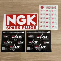 NGK スパークプラグ　バイクステッカー デカール4枚セット — image 1