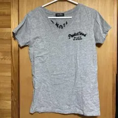 LibrAbo 半袖 Vネック Tシャツ グレー — image 1