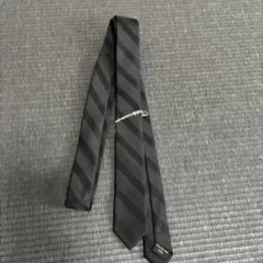 COMME CA ISM ネクタイ ブラック ストライプ — image 1