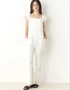CALNAMUR カルナムール　藤田ニコル　コットン刺繍サロペット — image 1