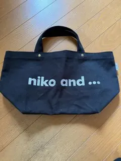 niko and ... ロゴトートバッグ 未使用品 黒 — image 1