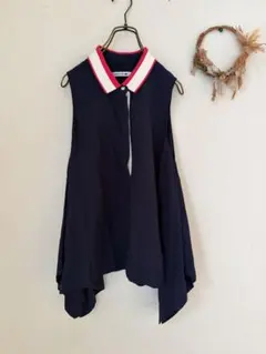 LACOSTE ノースリーブ ポロシャツ ネイビー　ラコステ — image 1