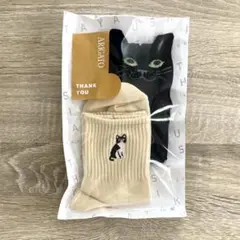 【未開封】靴下屋 Tabio ショートソックス 猫 2足 — image 1