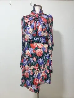 MUKZIN フラワープリント ワンピース M — image 1