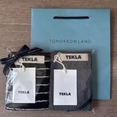 即購入可❣️大人気❣️TEKLA ハンドタオル ブラックストライプ、チャコールグレー — image 1