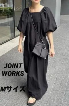 ジョイントワークス　ボリュームスリーブワンピース　ロングワンピース　黒　Mサイズ — image 1