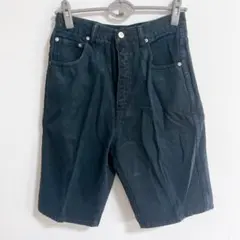 ヌオーヴォ ハーフパンツ 無地 11 黒 コットン シンプル デイリーユース — image 1