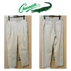 Crocodile ワンタックパンツ ベージュ Lsize — image 1