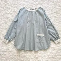 ON LOVE OFF プルオーバーシャツ ストライプ カジュアル — image 1