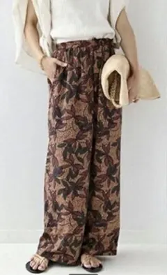 ジャーナルスタンダードレリューム DEVEAUX アフリカンリーフイージーパンツ — image 1