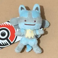 へんしん！ メタモン ぬいぐるみマスコット キーホルダー ルカリオ — image 1