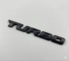 3D　立体　ターボ　エンブレム　TURBO　ブラック　黒色 — image 1
