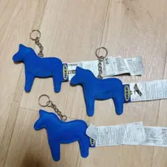お値下げ IKEA ダーラナホース　キーホルダー 3個セット — image 1