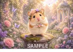 ハムスター アニマル ポストカード AIイラスト オーダー可 — image 1