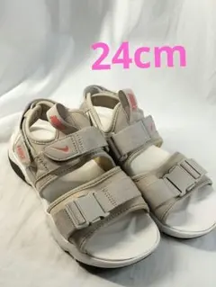 処分★美品★NIKE ナイキスポーツサンダル ベージュ軽量　24cm — image 1