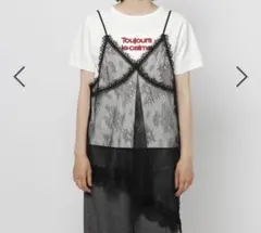 ♡新品未使用♡タグ付き♡niko and…♡総レースイレヘミキャミ♡ — image 1