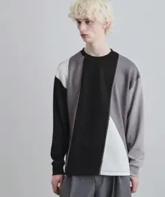 くらげ様専用 ダイヤゴナルブランケットカットソー ブラック — image 1