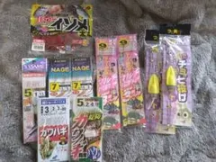 釣り仕掛けセット（カワハギ、投釣り、パワーイソメ） — image 1