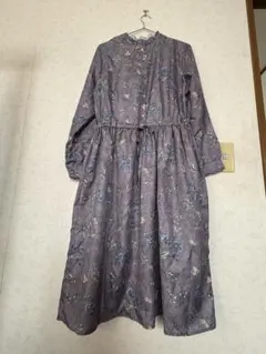 Wang Fashion 花柄 長袖ワンピース Lサイズ — image 1