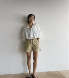 searoomlynn コットンウォッシュギャザーシャツ — image 1