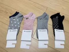 LACOSTE レディース ソックス 4足セット 22~24cm 一着限リ — image 1