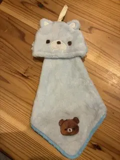 【美品】リラックマ ループ付きタオル ブルー — image 1