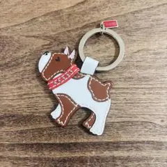 COACH コーチ キーホルダー ブルドッグ レザー バッグチャーム 犬 — image 1