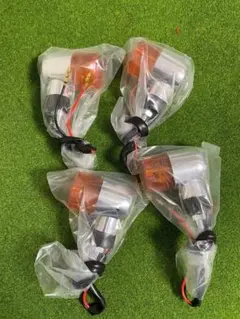 新品　汎用 ミニウィンカー ＾丸型 メッキ/オレンジ4個入り — image 1