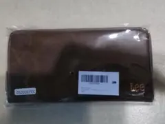 長財布 リサイクルレザー ボンデッドレザー チョコ — image 1