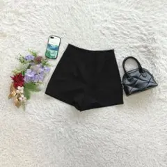 グレイル ショートパンツ XS シンプル ポケットあり 洗える カジュアル 黒 — image 1