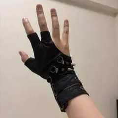 PUNK RAVE スタッズ付きフィンガーレスグローブ パンク ロック — image 1