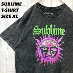 サブライム バンドTシャツ 太陽ロゴ ケミカルウォッシュ XL公式ライセンス古着 — image 1