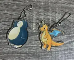 Let's Go ! ピカブイカフェ アクリルキーホルダー カビゴン・カイリュー — image 1