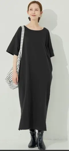 coca ミニ裏毛ラグランオフショルワンピース　コカ — image 1