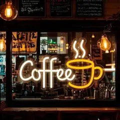 光る看板【ネオン祭り 最安値 在庫限りショップコーヒー LEDネオンサイン管e — image 1