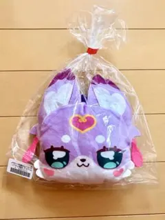 【新品未開封】マシュタン　名探偵プリキュア！ ストラップ付き顔型ぬいぐるみポーチ — image 1