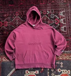 Reebok リーボック プルオーバー パーカー バーガンディ XL — image 1