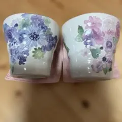 yuly様専用　　花柄 カップ　ペアセット — image 1