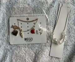WEGO ネックレス 2点セット チャーム付き — image 1