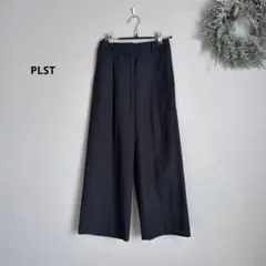 ①PLST 2023年ワイドパンツリネンブレンド　ネイビー　XS⚪︎3206018 — image 1