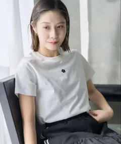 MARYQUANT PUBLUX/マリークワント ワンポイント刺繍 ロゴTシャツ — image 1